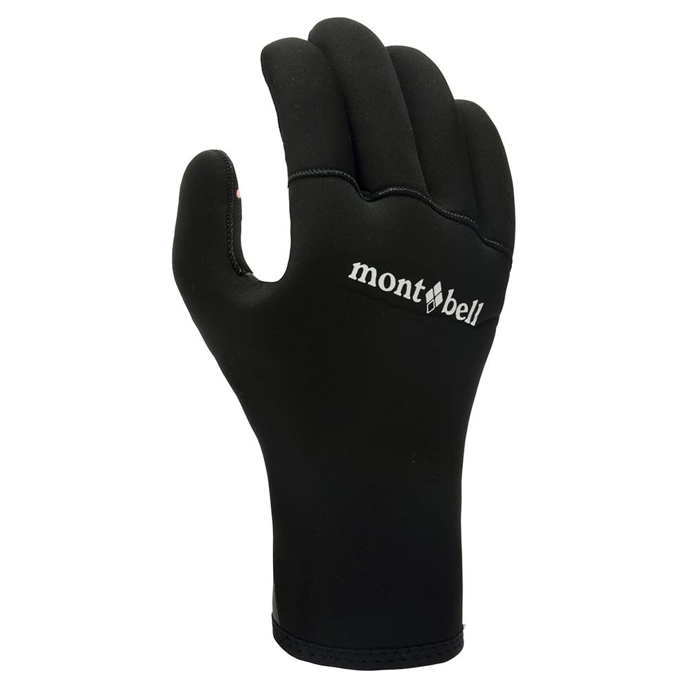 Montbell Climaprene Fishing Gloves, Unisex, Black, #1126203 (M)