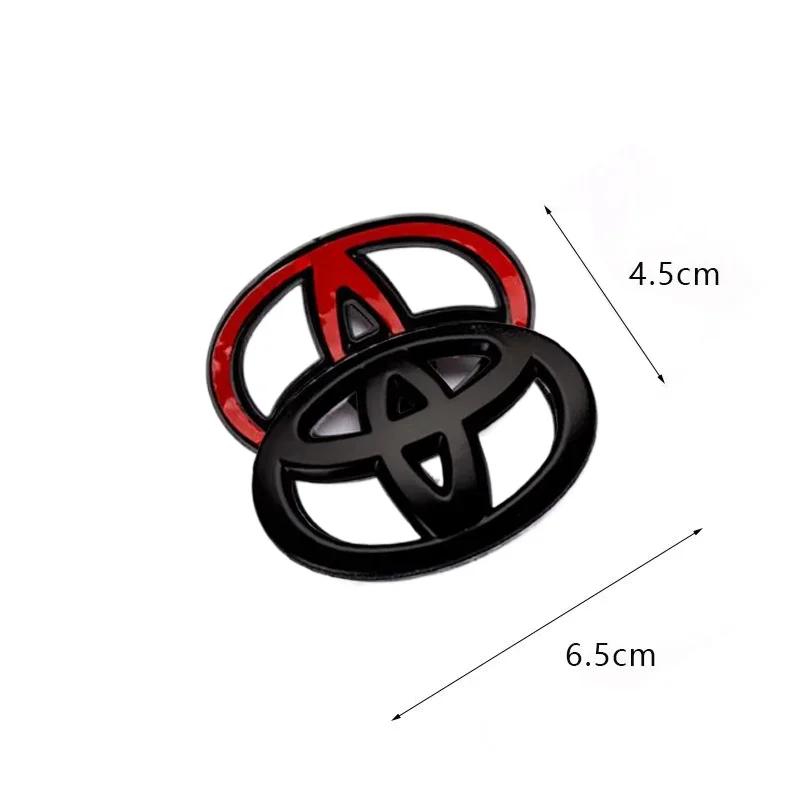 2026 New For Toyota ABS Overlay Car Steering Wheel logo sticker For Toyota Coorolla Camry reiz RAV4 Crown Avalon CHR Prado Avalo