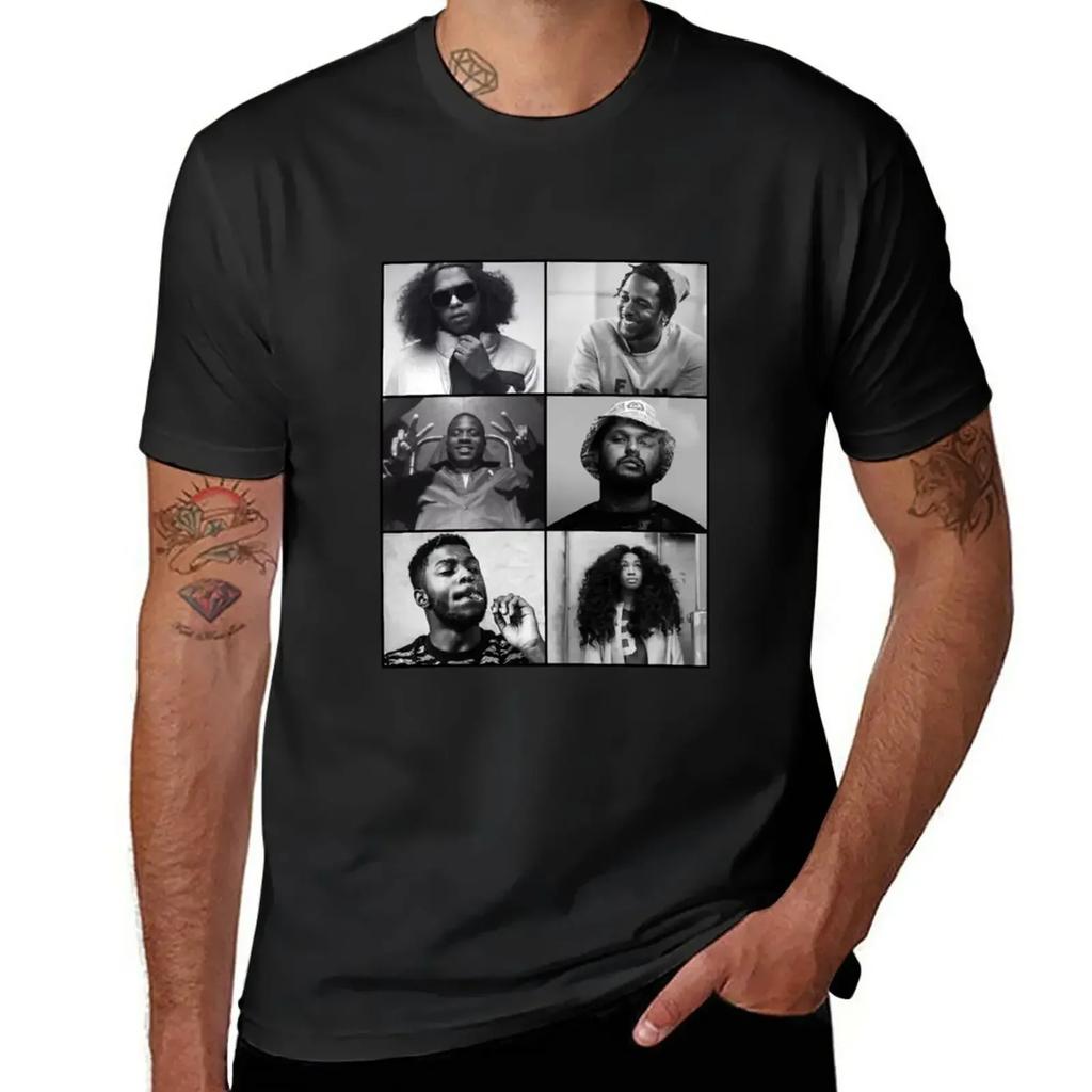TDE - Kendrick, Ab-soul, Q, Jay Rock, Isaiah, SZA T-Shirt plain boys whites customs design your own men t shirt