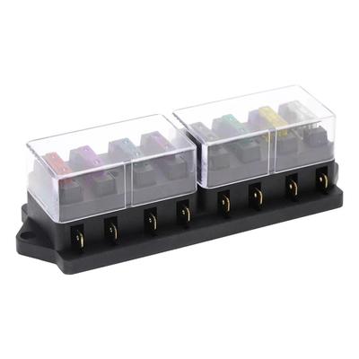 4/6/8/10 weg Auto Sicherung Box Auto Sicherung Halter Lkw Auto Blade Fuse Box Mit 4/6/8/10/12 sicherungen für 12V 32V ATO Standard Schaltung