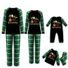 Christmas print family set long sleeved top and pants family set parent-child outfit
