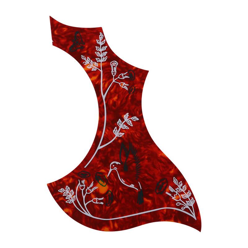 Gitaar slagplaat voor 38", 40", 41" – Gekleurde Onregelmatige Vorm, Geschilderd Stickerbord Accessoire