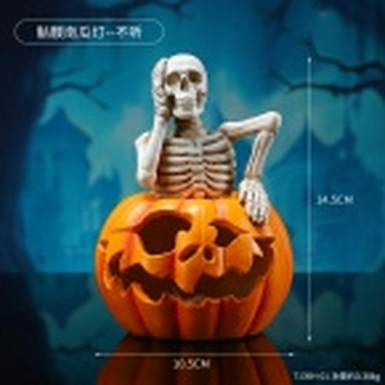 Halloween Totenkopf Kerzenständer: Horror-Dekor für Geisterfeste und Filmrequisiten