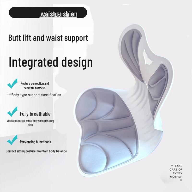 WEZHO Ergonomic Lumbar Support Chair Cushion