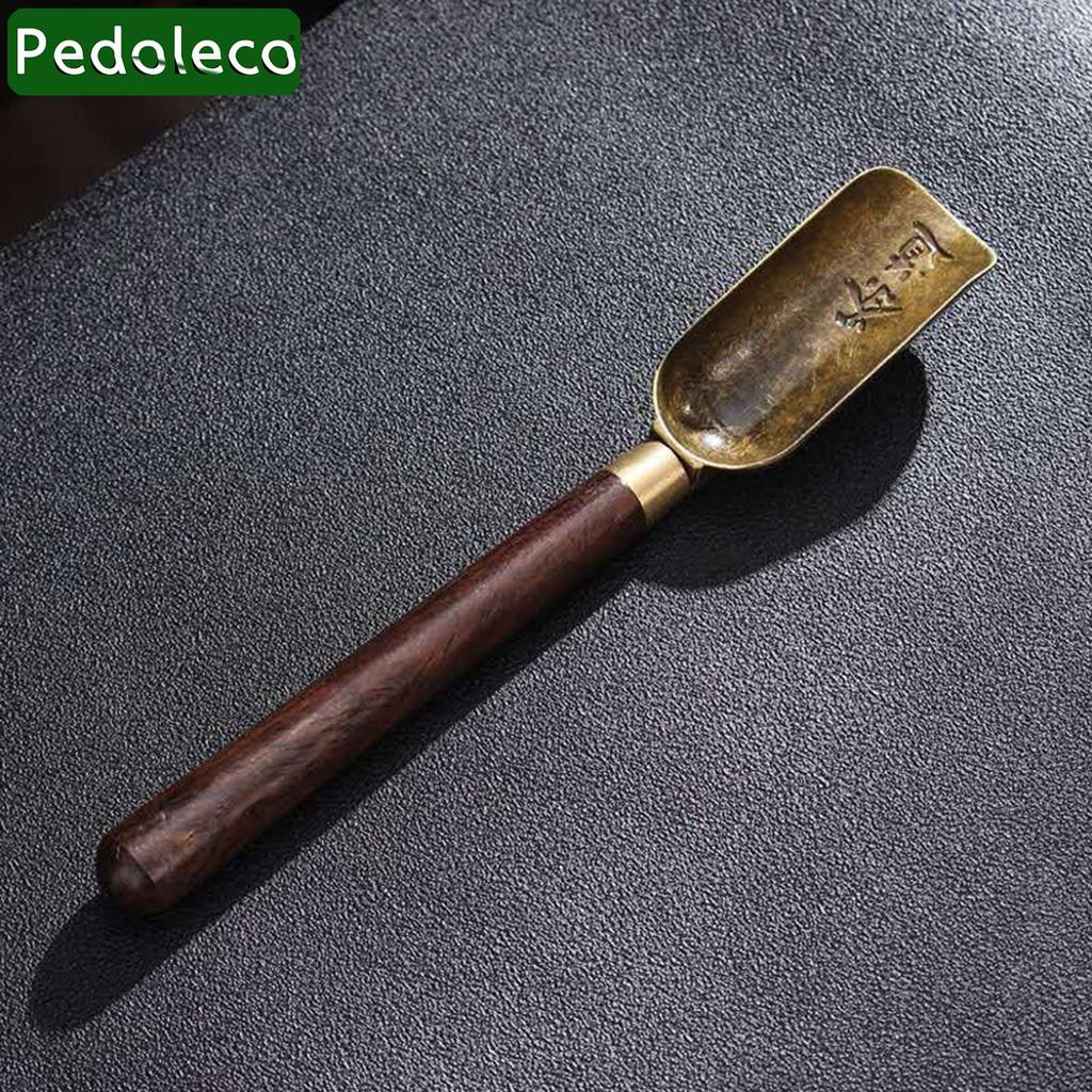 Pedoleco Chinese Tea Ceremony Set, Six Gentlemen, 5-Piece Set, Includes Tea Spoon, Tea Needle, Tea Nipper, Cup Fork, and Tea Brush, Made of