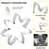 7 Pcs Flower Cookie Cutters-4.5", 3.7", 3.5", 3", 2.5", 1.9", 1.7" -Seven-Petal Sunflower, Daisy, Scalloped Stainless Steel Biscuit Cutters For
