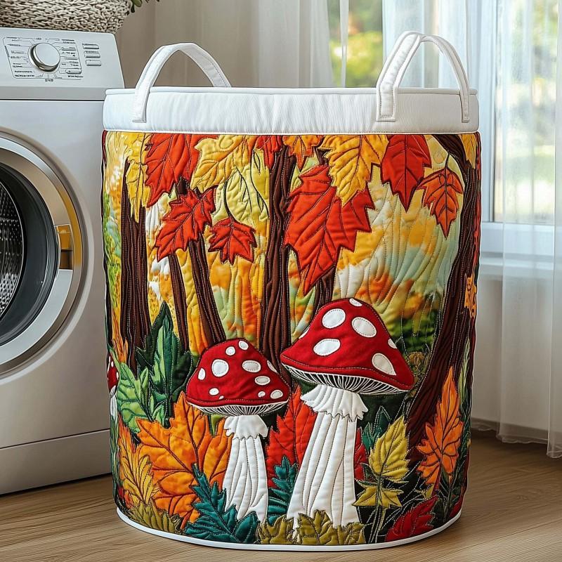 Quilted Laundry Basket Storage Organizer Clothes Dirty Home Organization