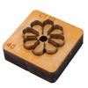Leather Cutting Mold with   Wood Base Flower Shape Punching Die for Making Keychain Bag Decoration