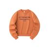Lifestyle Series Letter Round Neck Fleece Pullover Sweatshirt Women Sweatshirt Red-Orange 162348719-2