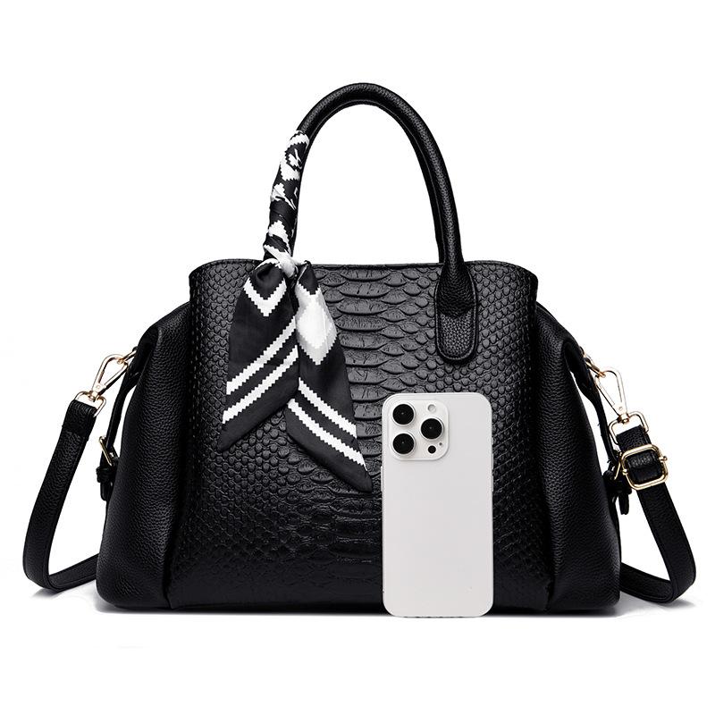 Bolso nuevo bolso de mujer bandolera bolso grande gran capacidad moderno retro versátil patrón de cocodrilo bolso almohada