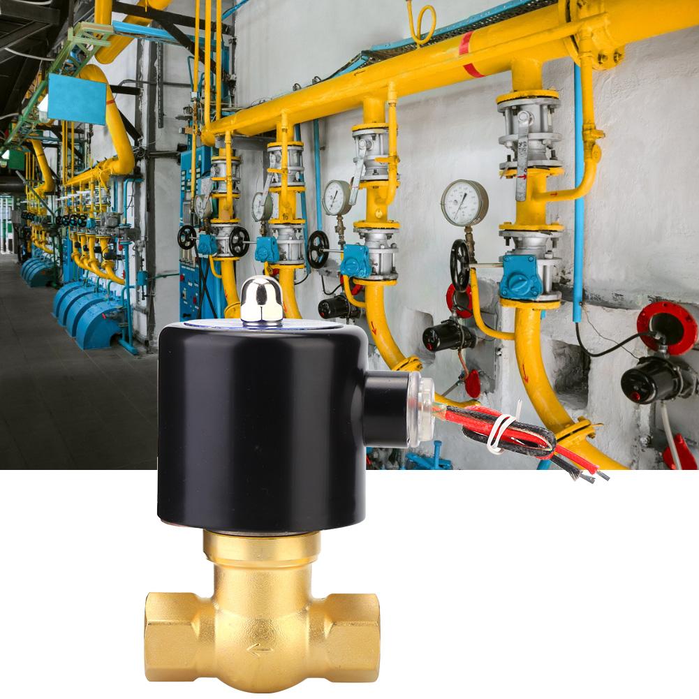 Steam Solenoid Valve Industrial Brass Female Thread G1 2in for Air Gas Oil ZQDF 15AC110V