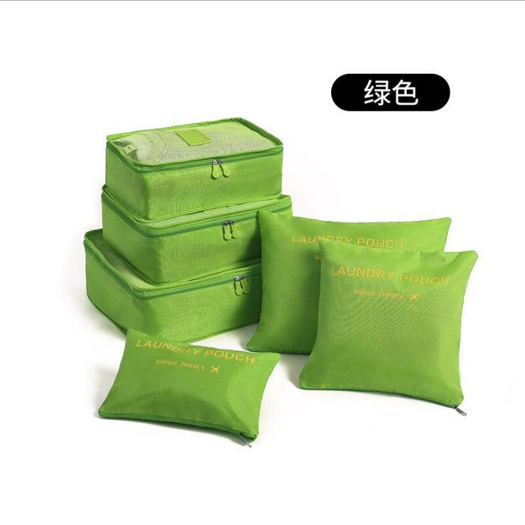Travel Waterproof Nylon Zipper Mesh Storage Bag Set For Clothes Pouch Luggage Organizer Container