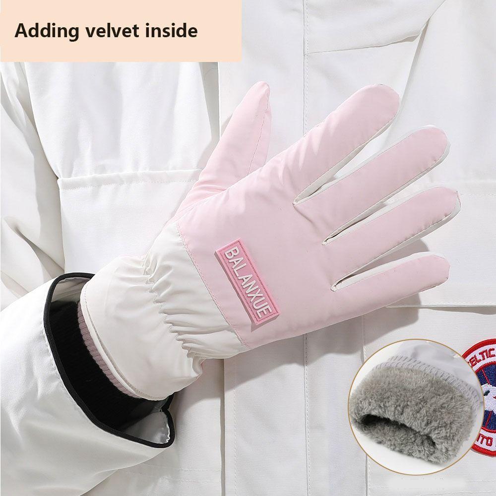 Warm Bicycle Gloves Breathable Ladies Mitten Elastic Skiing Gloves Outdoor Sports