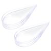 20Pcs Mini Waterdrop Spoon Disposable Dessert Spoons For Appetizers Sushi Desserts Tasting Catering Supplies Soup Scoop