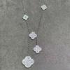 Classy Four-leaf Clover Six-flower Pendant Necklace Women's Fashionclassy Evening Dress Clavicle Chain