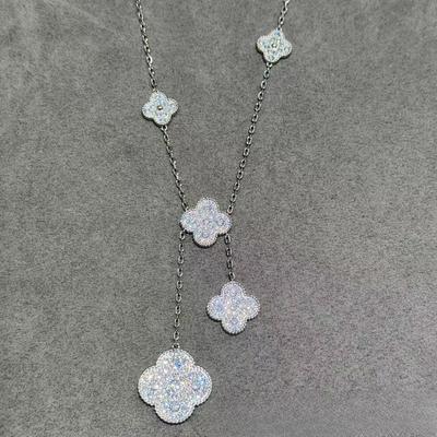 Classy Four-leaf Clover Six-flower Pendant Necklace Women's Fashionclassy Evening Dress Clavicle Chain