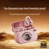 T25 Retro Camera-Style Wireless Earbuds: High Sound Quality, Digital Display, Extended Battery Life