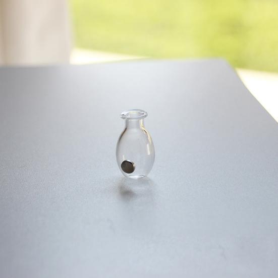 Mini Glass Vase Refrigerator Magnet, 3D Miniature Vase Fridge Magnet, DIY Flower Vase Refrigerator Magnet for Home Office Kitchen Decoration