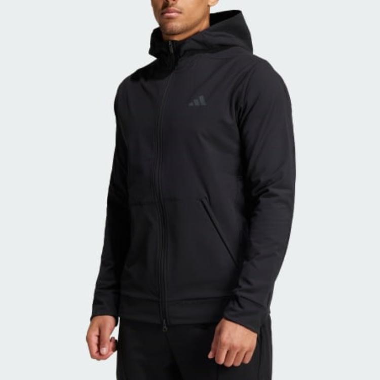 Adidas Cold.Rdy Designed For Training Full-Zip Hoodie Men Hoodies Black IN5607