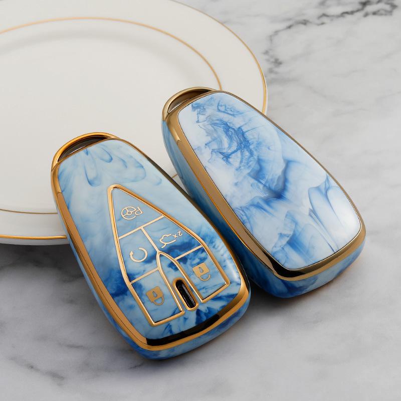 Compatible Changan CS75 Plus/CS55 Plus/Eado Plus/Oshan X5X7 Key Cover - Full Protection Case with Buckle