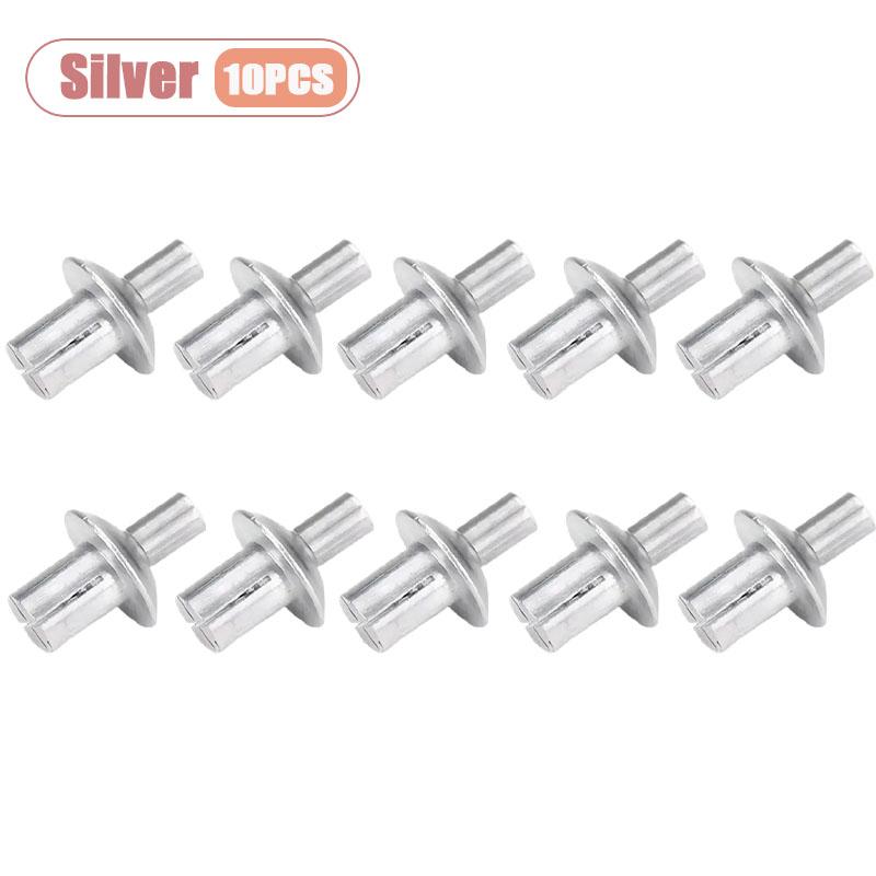 

10-100PCS Aluminum Hammer Drive Rivets with Flat Round Head for Fast Metal to Plastic Fastening and Sheet Material Bonding 5X9mm