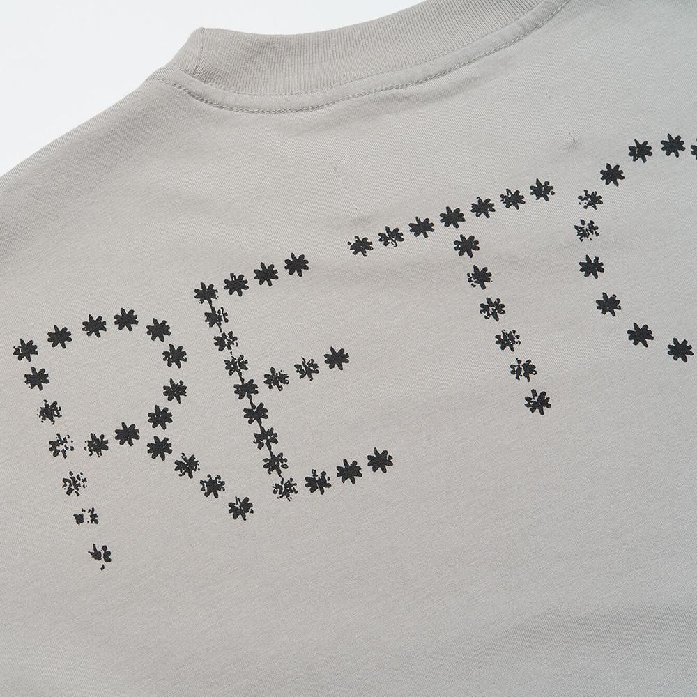 Herren- und Damen-Baumwoll-T-Shirt in hoher Qualität, Distressed-Waschung, Beliebte Mode, Studenten-Trendmarken-T-Shirt