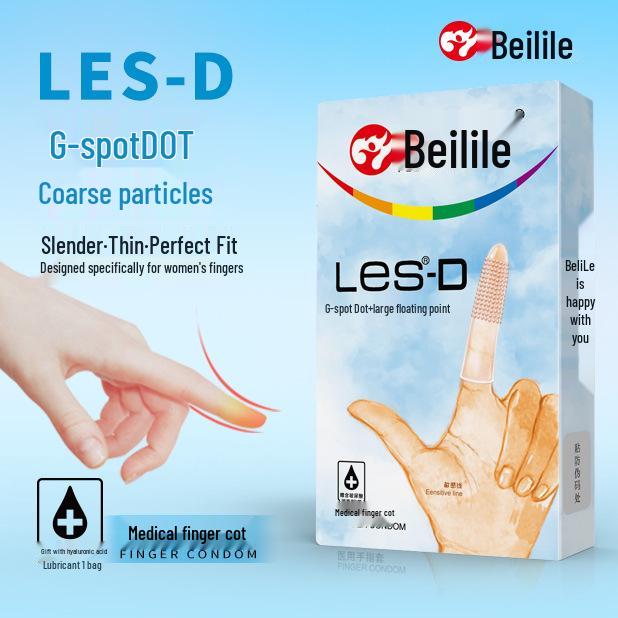 Beilile LES Female Tongue and Clitoral Finger Sleeves - Erotic Adult Sex Products