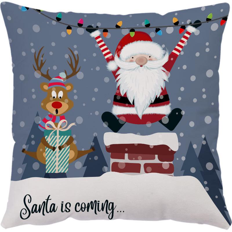 Amazon Hot Pillow Cartoon Doll Vánoční polštář Povlak na polštář Povlak na polštář na pohovku Povlak na polštář na sedák