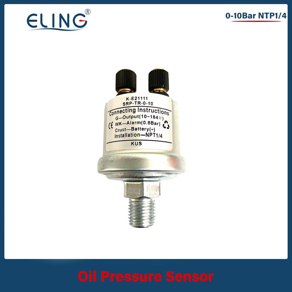 KUS 52mm 0-5Bar 0-10Bar Oil Pressure Gauge Car Boat 0-75Psi 0-145Psi Red Yellow Available Backlight Oil Pressure Sensor