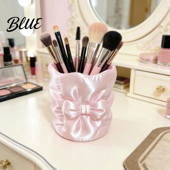 Makeup Brush Holder 3D Printed Bow Holder Large Capacity Beauty Tool Desktop Desk