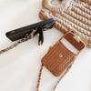 Metal Leather Strap Case for Xiaomi Redmi Note 14 13 12 14C 13C 15 Mi 14T 15T Stand Crossbody Lanyard Woven Wallet Diamond Cover