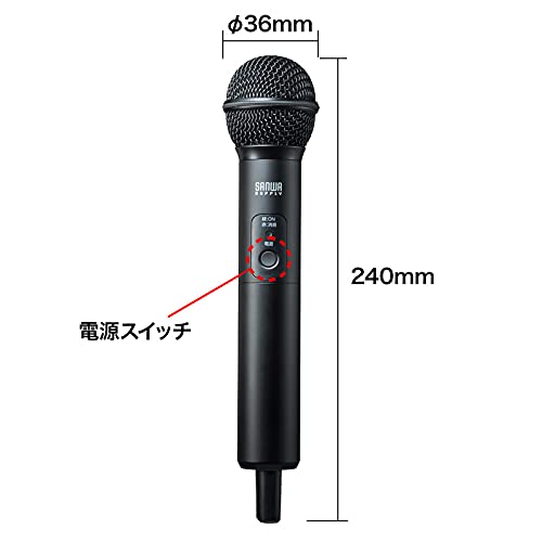 Sanwa Supply Wireless Microphone MM-SPHMW5 for MM-SPAMP8