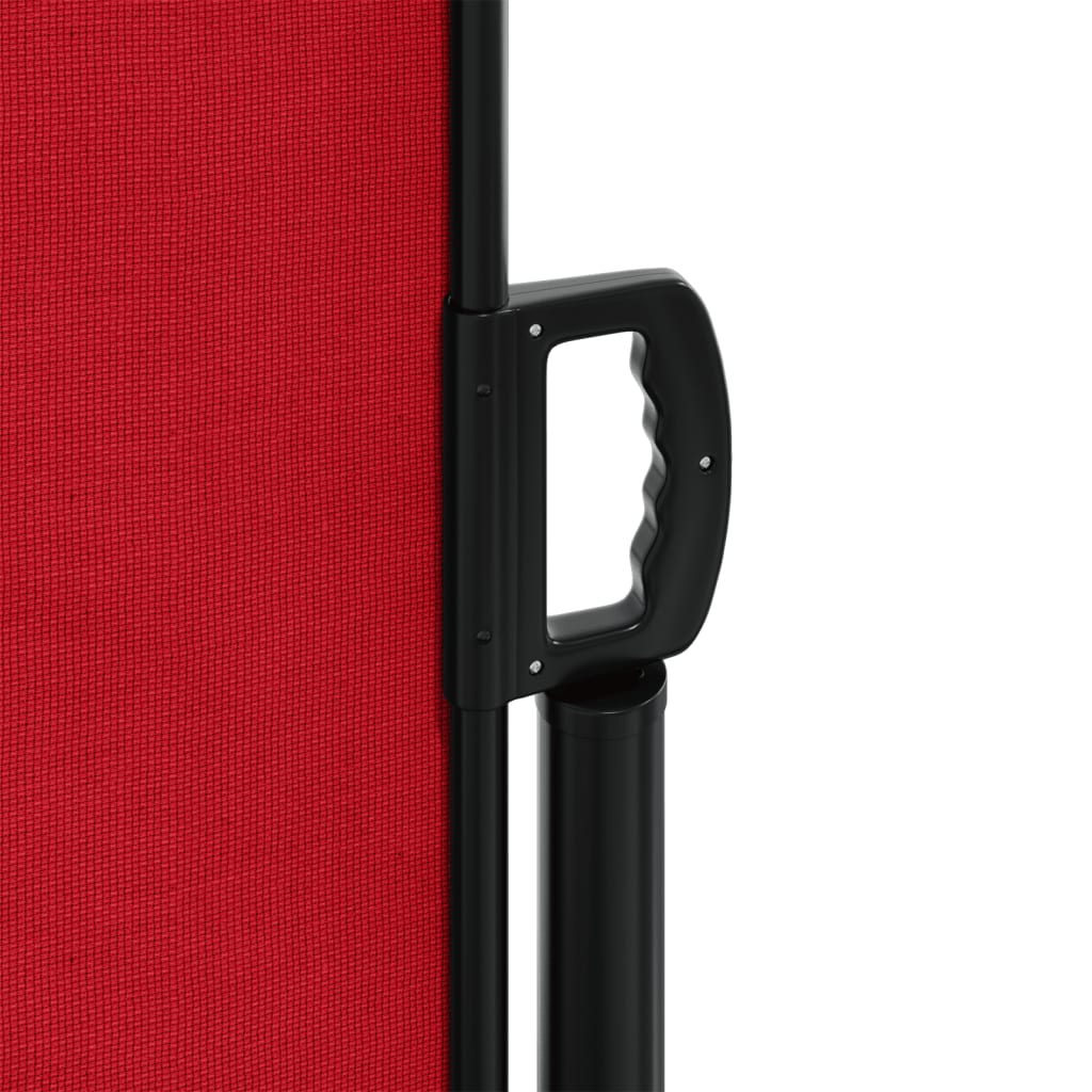 Retractable Side Awning Red 160 x 1000 cm