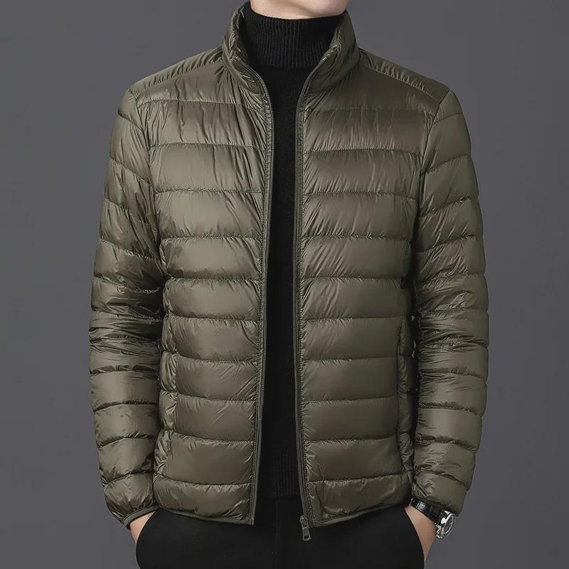 2024 Men's Stand Collar Lightweight Military Cotton Jacket for Winter