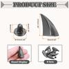PATIKIL 27mm Spikes and Horn Rivet Leather Craft Dragon Claw Punk Style Rivet Kit for DIY Custom Metal Black Studs, 8-Pack Screw-Back Crafts Clothes,