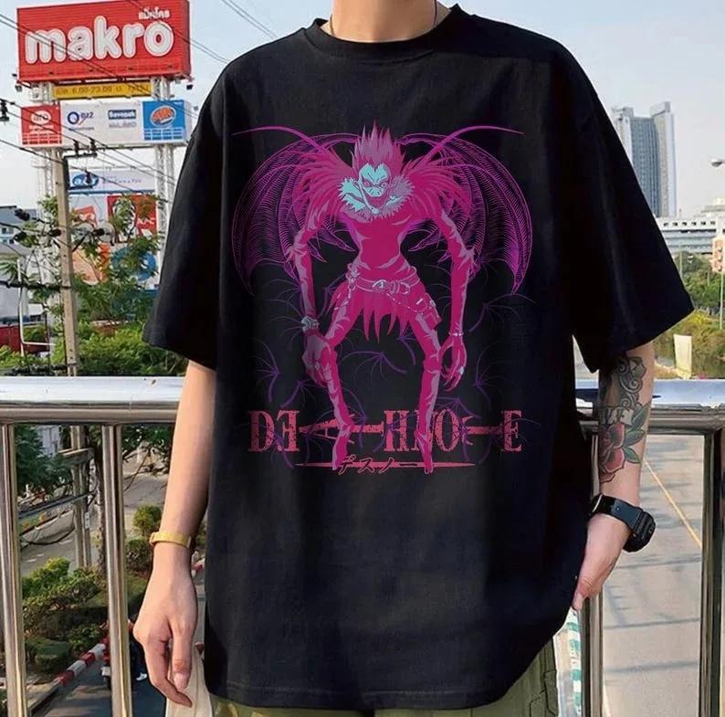 2026 New Hot Fashion Special Death Note T-shirt Unisex Anime Manga Shirt Anime Lovers Graphic Anime Tee Japanese Top Gifts Kids