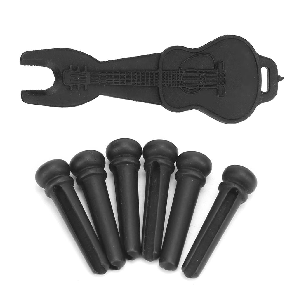 Guitar Bridge Pin Pegs Puller Ebony Stringed Instrument Repair Accessories Replacement