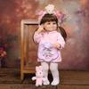 Realistic 22 Inch Smiling Reborn Baby Doll Full Silicone Vinyl Looks Real Princess Newborn Babies Doll Toy for Kids