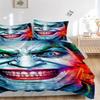 Joker'S Fiery Smile Print 3Pcs Bedding Setduvet Cover With 2 Bedropillowcase Home Birthday Gift