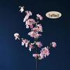 Cherry Blossom Artificial Floral Arrangement - Elegant Faux Peach Blossoms for Living or Dining Room Décor