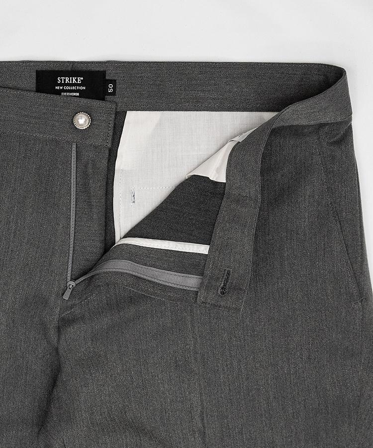 Seuteulaikeu Elegant Bootcut Trousers (Grey)