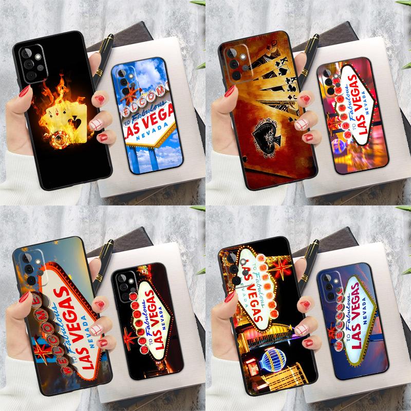 LAS VEGAS POKER CARDS Phone Case For Samsung Galaxy A15 A25 A55 A54 A34 A14 A35 A52 A32 A12 A51 A71 A13 A33 A53