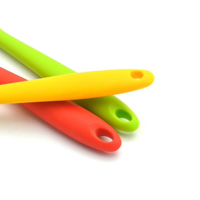 10 Teile/satz Mehrfarbige Silikon Küchenutensilien Kit Schaufel Löffel Kochgeräte