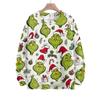 Women's Casual Christmas Print Long Sleeve Neck Knit Sweater