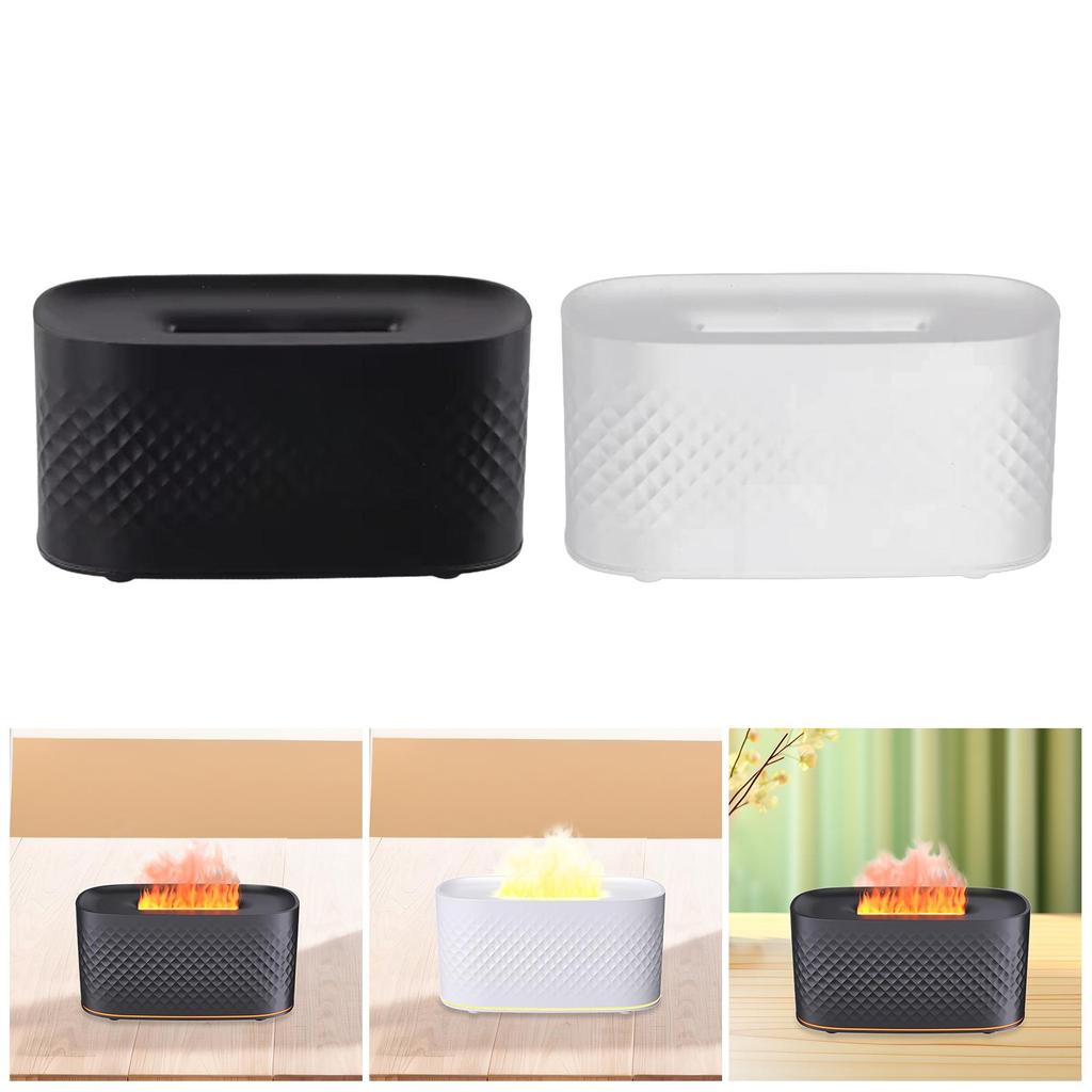 Essential Oil Diffuser 2 Mode Spray Desk Fireplace Yoga Flame Air Humidifier