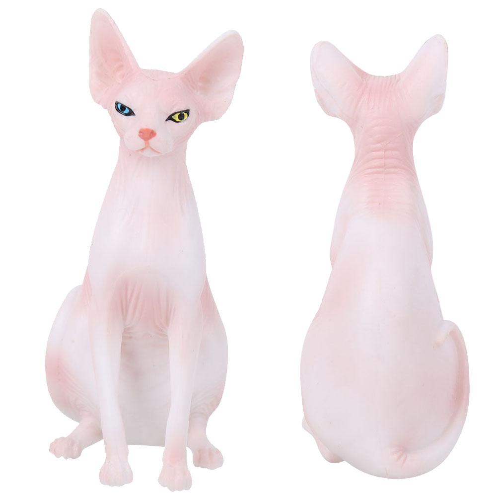 Simulation Hairless Cat Model Home Ornaments Desktop Decoration Kid Children ToyPL127?1562