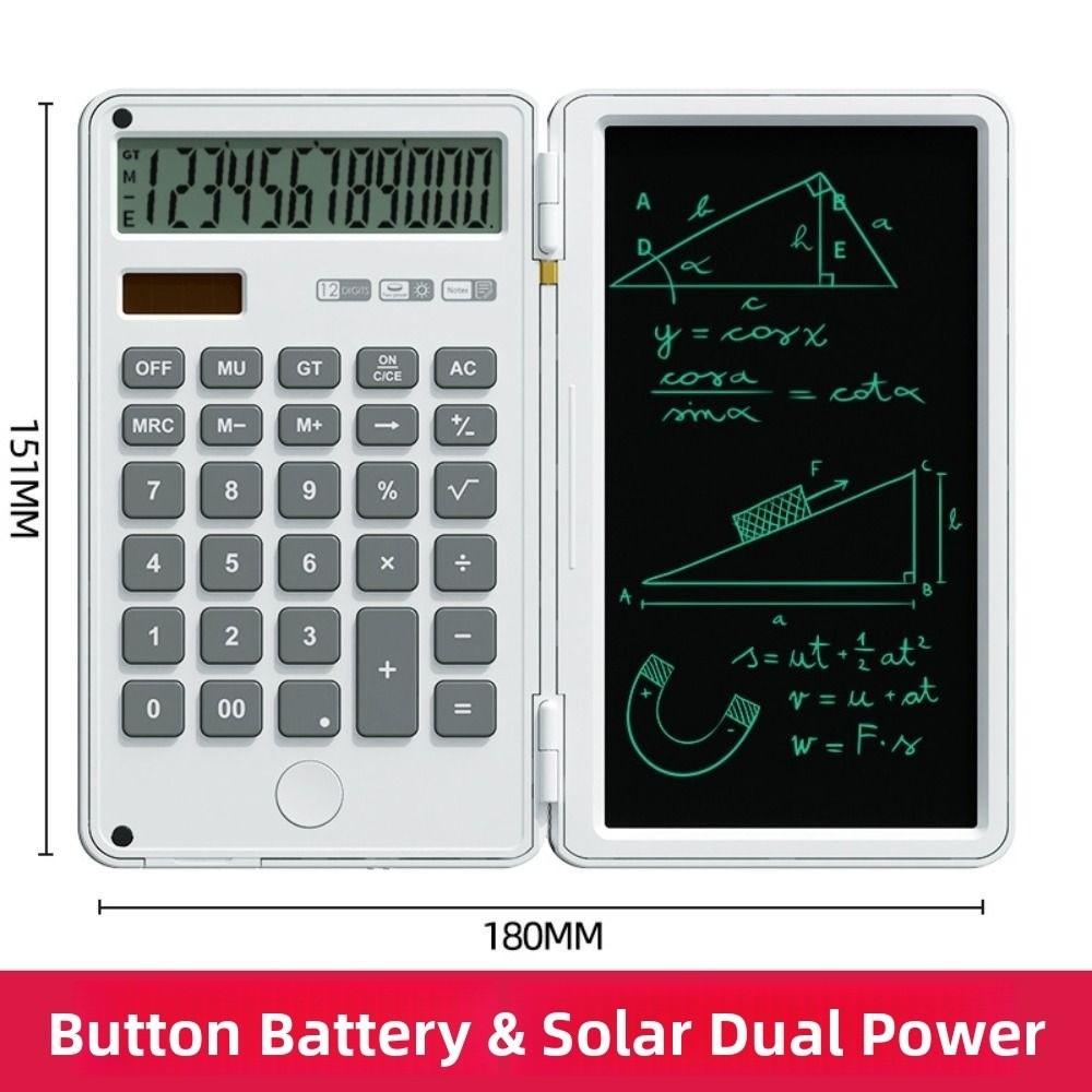 Large Screen Display Scientific Calculator Foldable LCD Writing Board with Stylus Shopping Malls