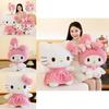 Adorable Large Kt Cat Plush Toy Soft Cuddly Doll Perfect For Sleep And Gifts