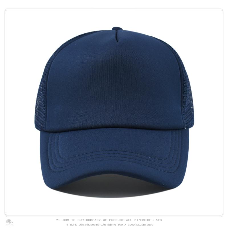 Sponge Baseball Cap, Mesh Cap, Outdoor Sun Protection, Breathable Men's and Women's Whiteboard Hat