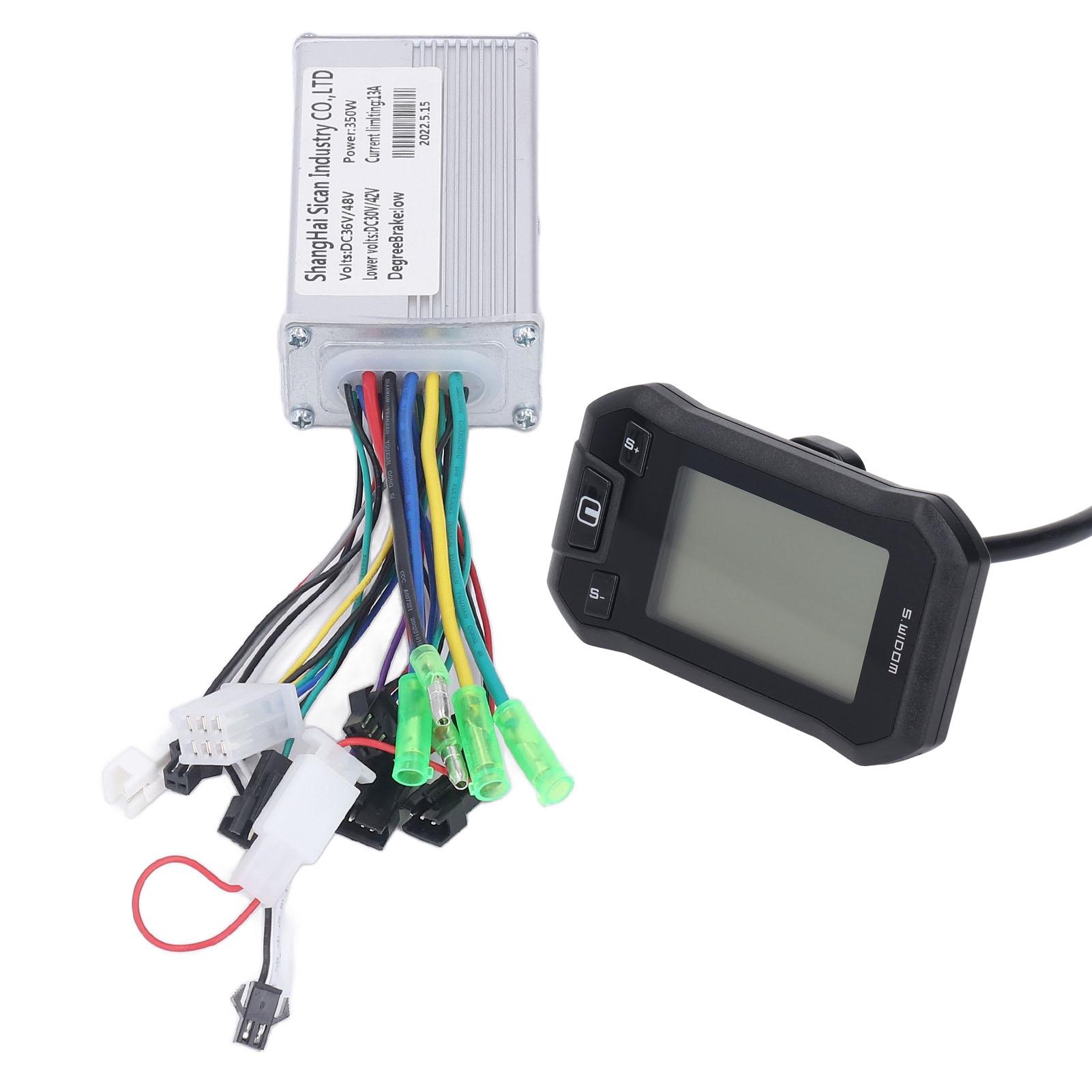 36V 48V 350W Motor Controller LCD Display Panel Electric Brushless Controller Kit for Electric Bikes Scooters